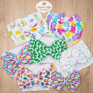 Easter Baby Girl Headbands - Easter Baby Girl Bows - Spring Headbands  - NEW!